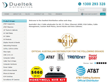 Tablet Screenshot of dueltek.com.au